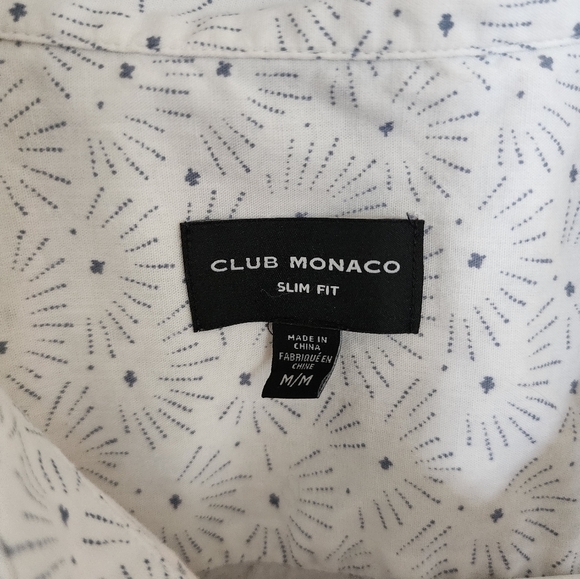 Club Monaco cotton button down shirts size Medium slim fit style - Picture 4 of 9
